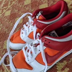 Red and Orange Nikes